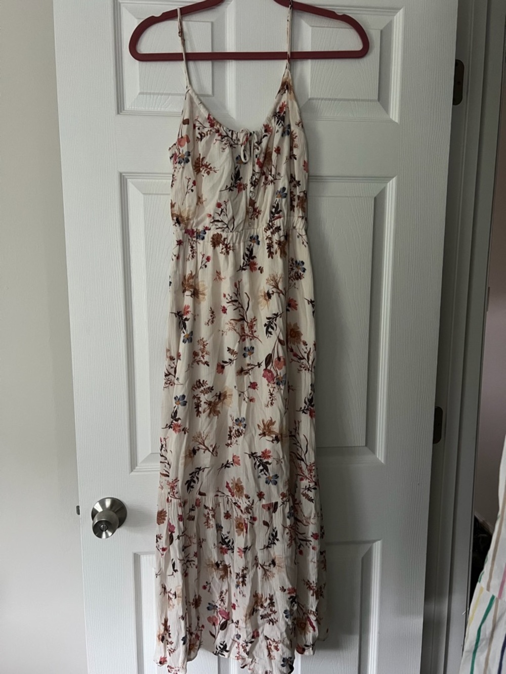 Abercrombie & Fitch Cream Floral Maxi Dress
